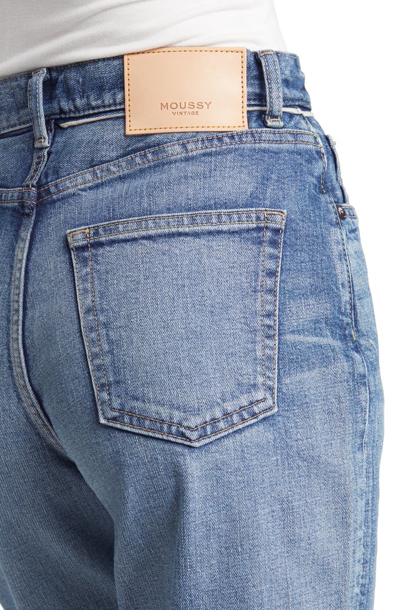 MOUSSY Evelyn High Waist Ankle Straight Leg Jeans, Alternate, color,