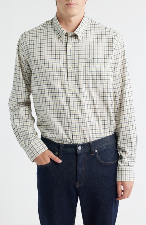 Preston Regular Fit Tattersall Button-Down Shirt