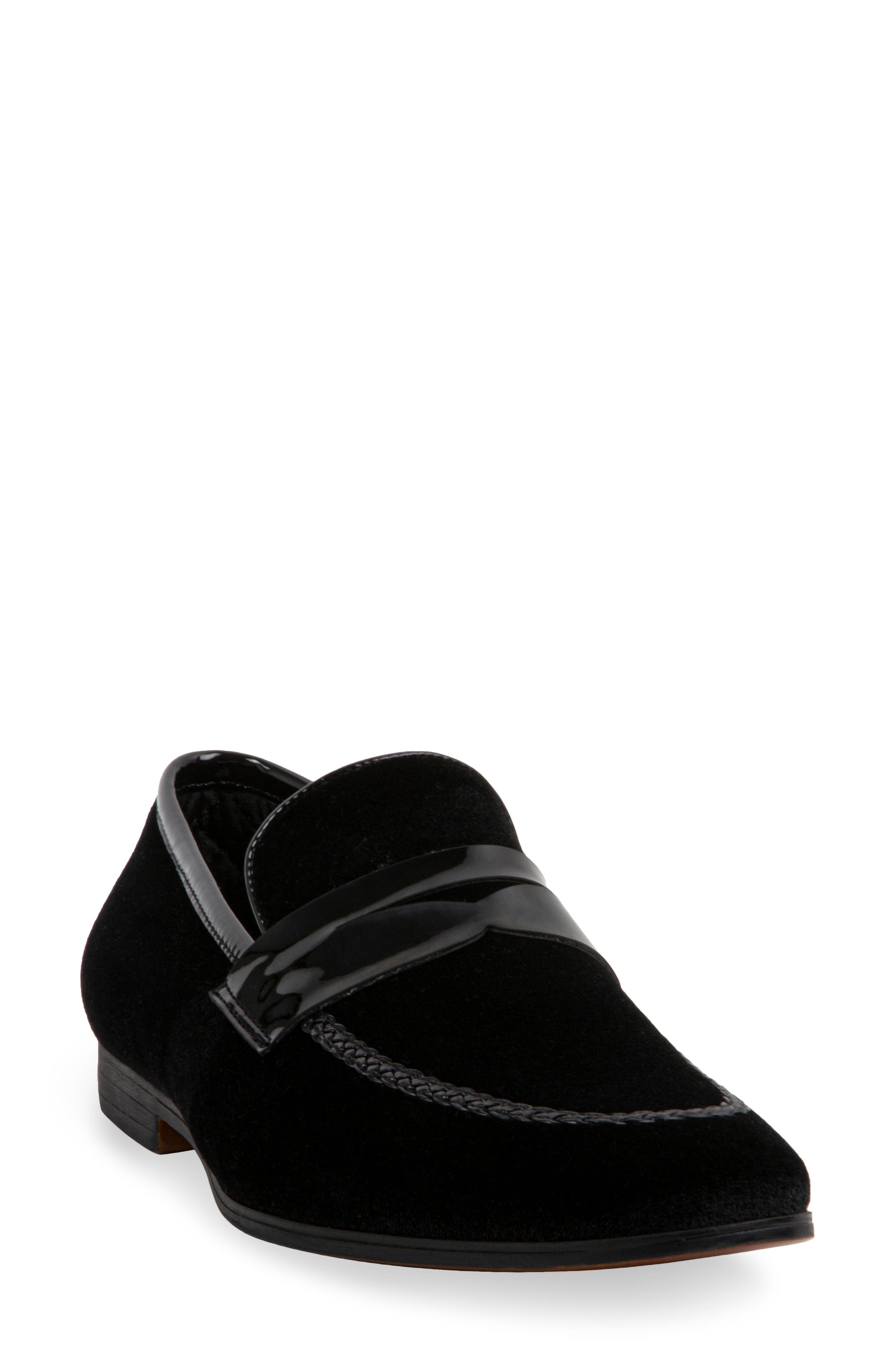 Steve Madden Crescent Velvet Penny Loafer