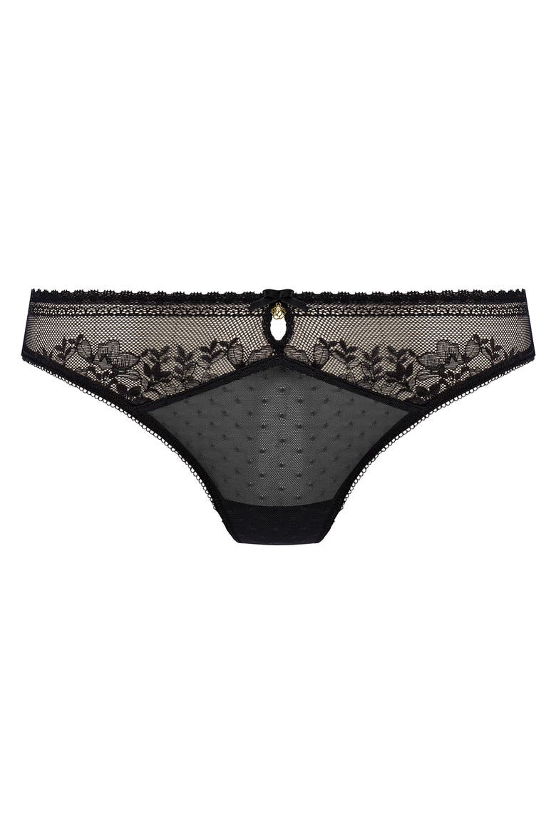 Sydnie Brazilian Panties, Alternate, color, BLACK