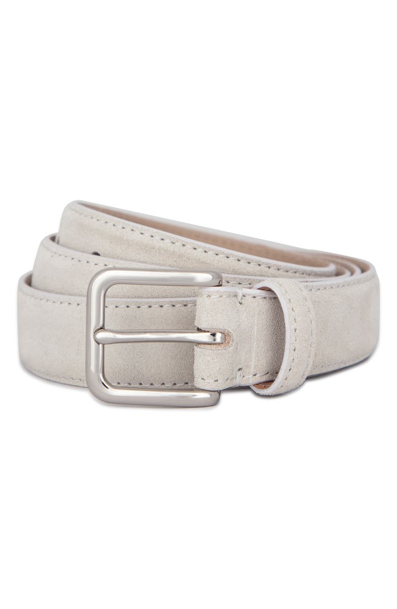 Vince Stitched Suede Belt, Main, color, 