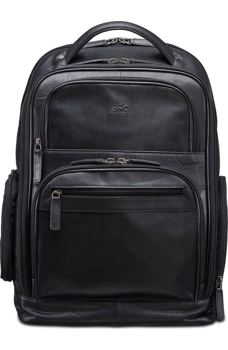 Mancini RFID 15.6-Inch Laptop Backpack, Alternate, color, Black