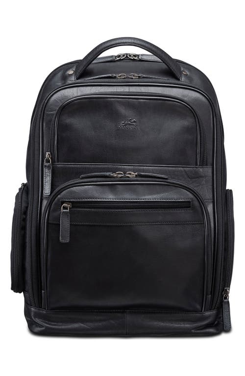 Mancini Rfid 15.6-inch Laptop Backpack In Black