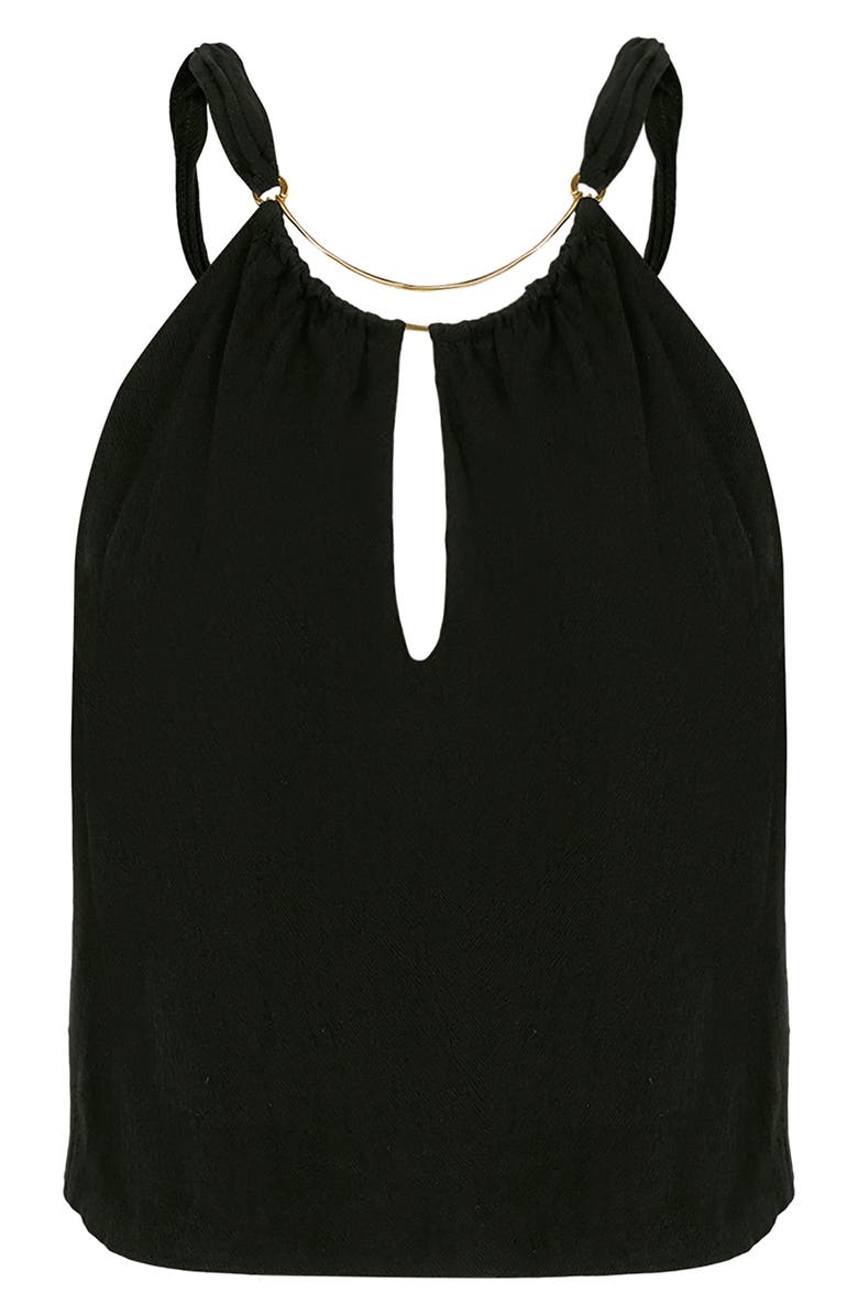 ViX Paula Hermanny Solid Joy Cover-Up Top, Alternate, color, Black