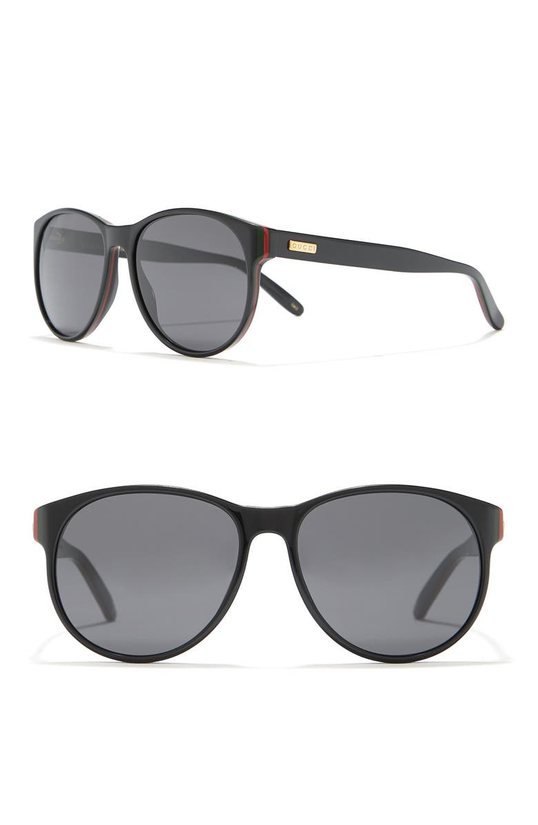 Gucci 55mm Round Sunglasses, Alternate, color,