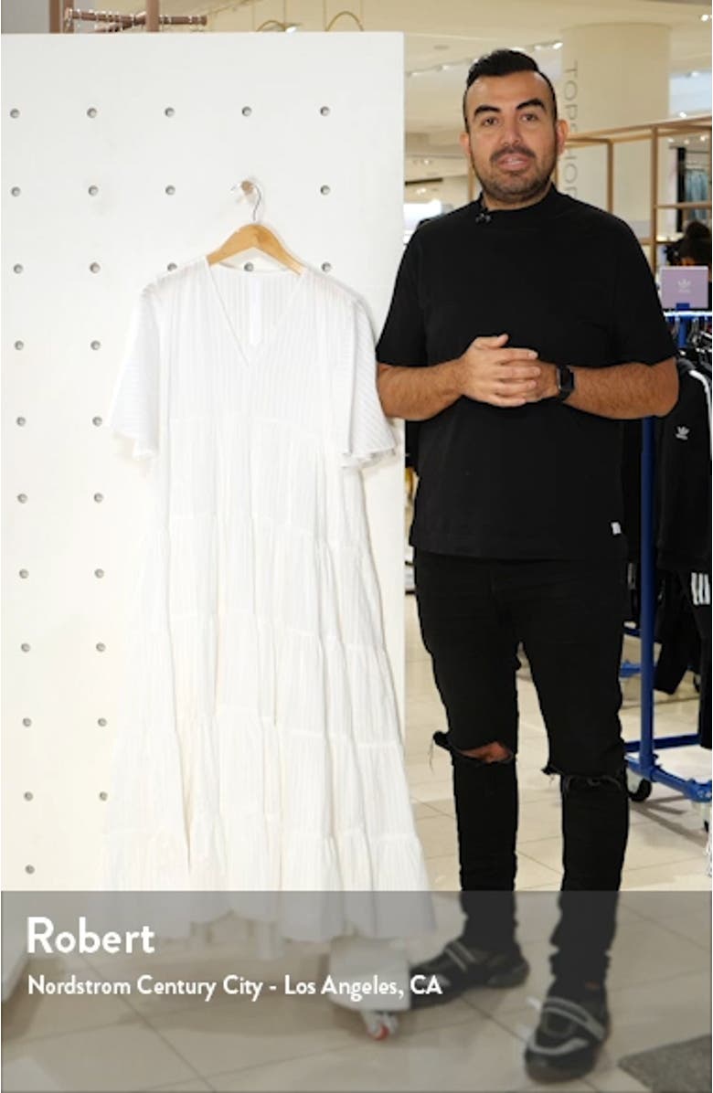 Sinharaja Chenille Stripe Midi Dress, sales video thumbnail