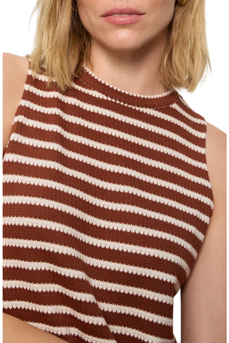 Campari Stripe Tank, Alternate, color, CLAY BROWN