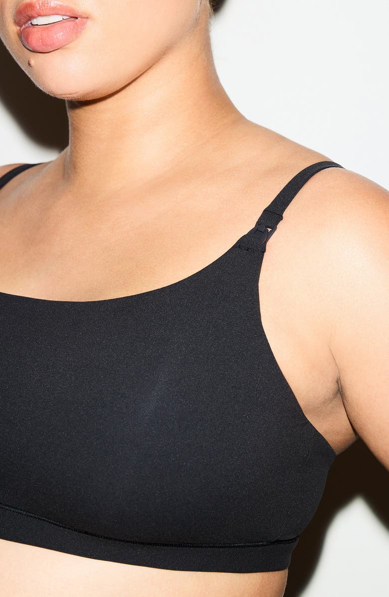 SKIMS Fits Everybody Maternity/Nursing Bralettes, Alternate, color, Onyx