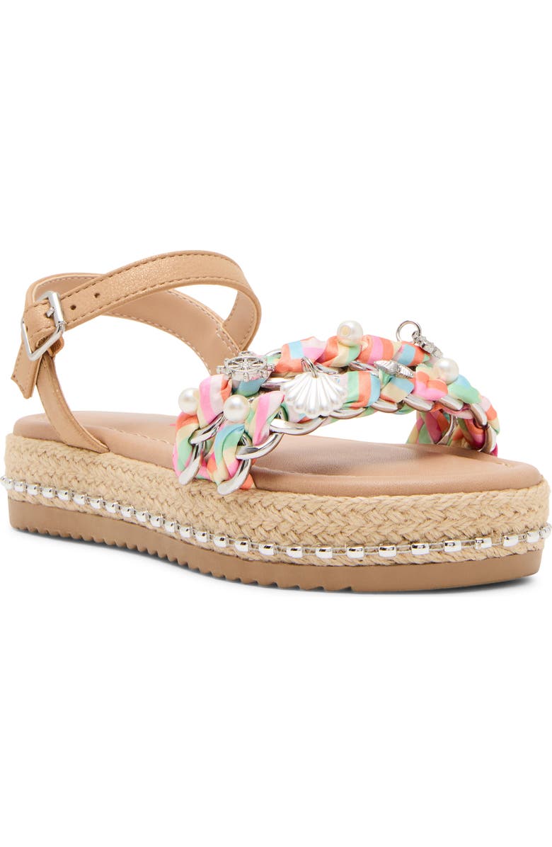 Steve Madden Kids' Jgizmo Platform Sandal, Main, color, Pink/ Green Multi