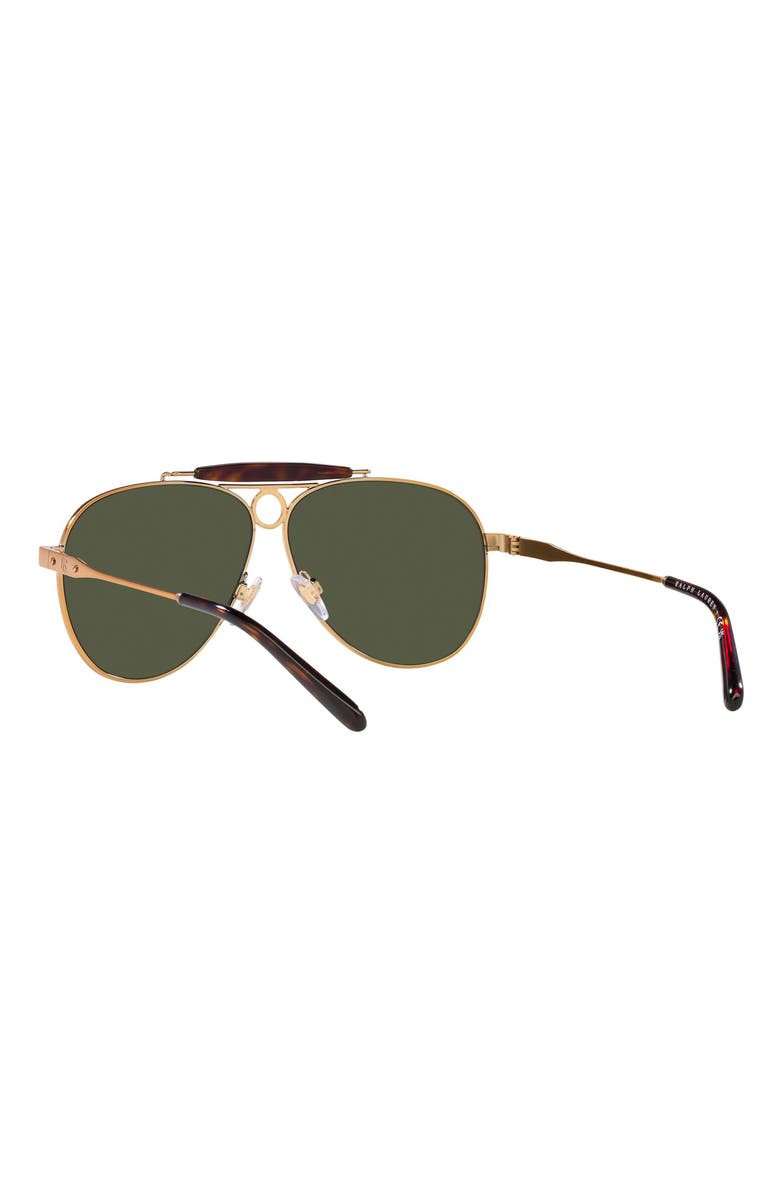 Ralph Lauren 61mm Aviator Sunglasses, Alternate, color, Antiq Cop