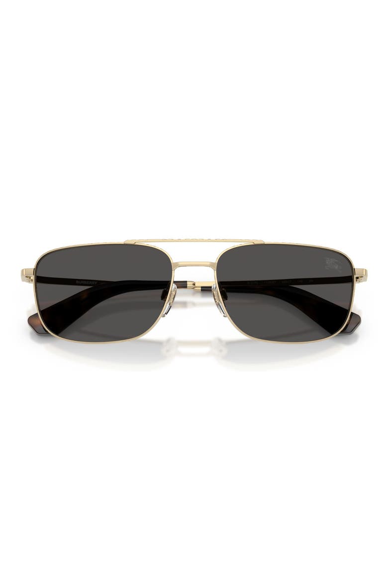 59mm Pilot Sunglasses, Alternate, color, LIGHT GOLD / DARK GREY
