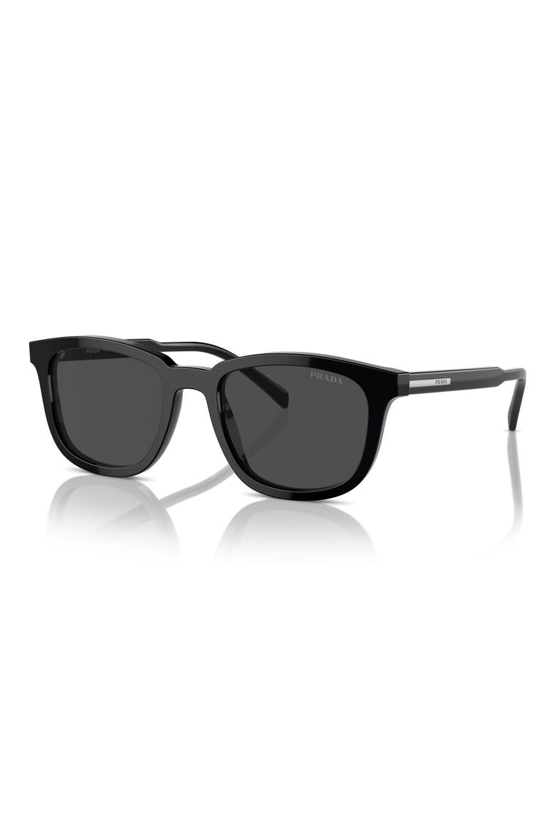 53mm Pillow Sunglasses, Alternate, color, BLACK/ GREY