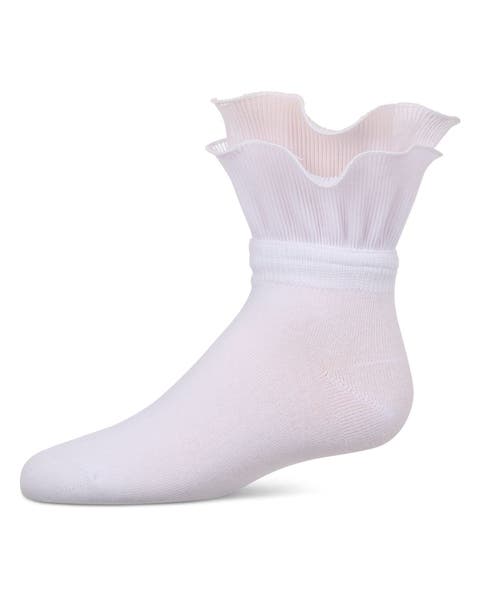 Dual Layer Ruffle Anklet Socks (Baby)
