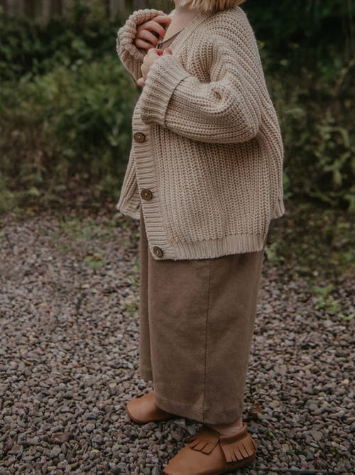 The Simple Folk The Chunky Cardigan In Oatmeal