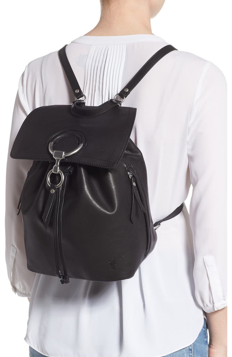 Frye Small Ilana Harness Leather Backpack, Alternate, color,