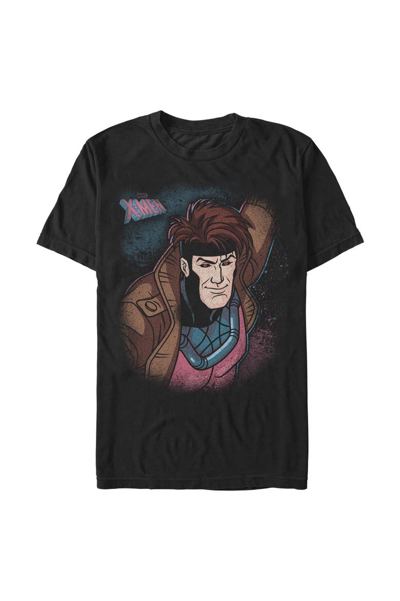 Men's Classic Gambit Portrait Short Sleeve T-Shirt, Main, color, Black