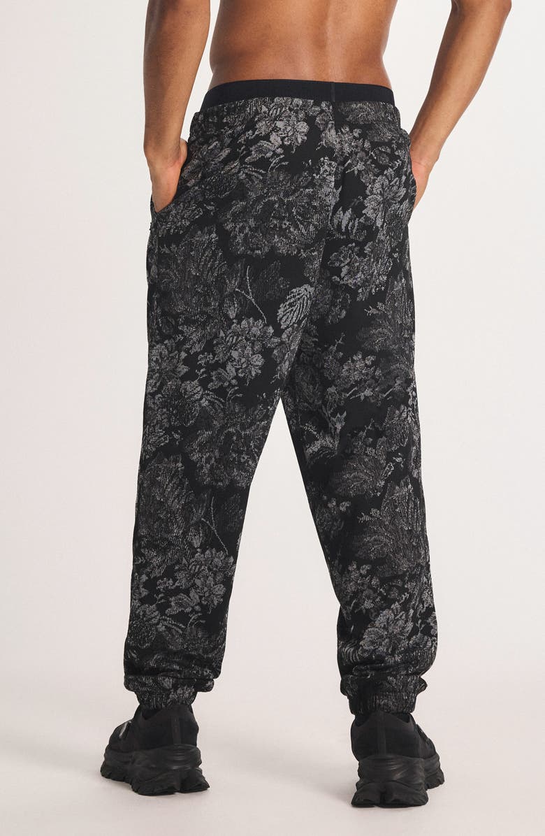 SAVAGE X FENTY Bold Bloom Joggers, Alternate, color, Black Caviar