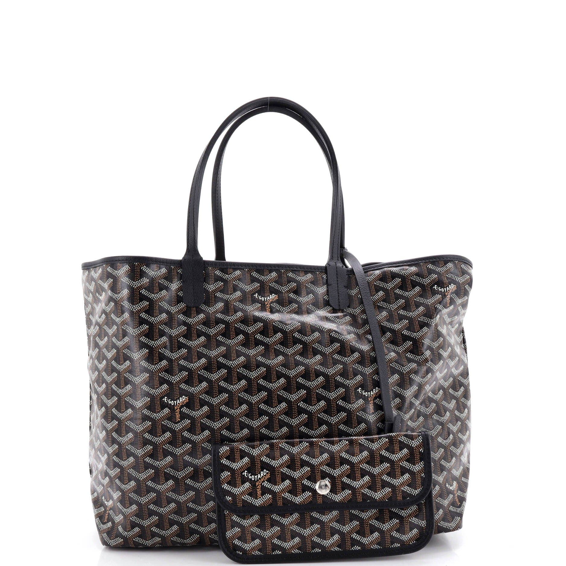 Saint Louis Tote Coated Canvas PM, Alternate, color, Black
