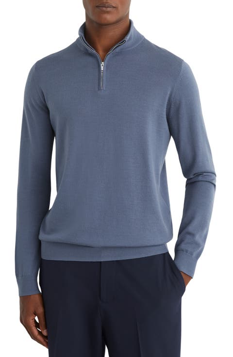 Blackhall Quarter Zip Wool Sweater