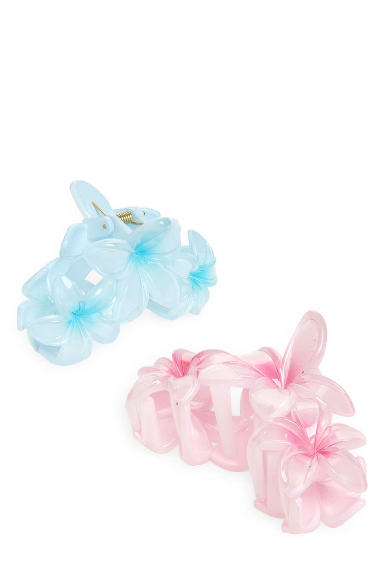 Kids' Assorted 2-Pack Claw Clip Set, Main, color, PINK COMBO
