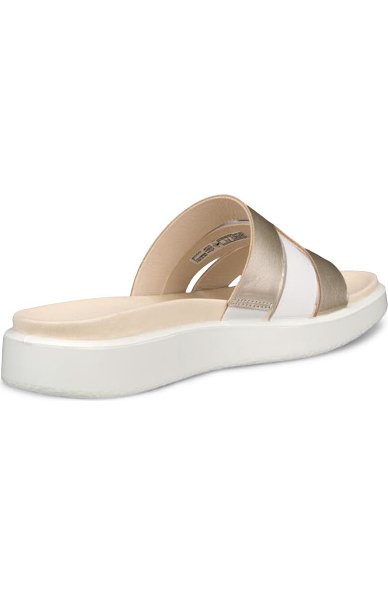 ECCO Flowt Oasis Slide Sandal, Alternate, color, White/ Pure White Gold