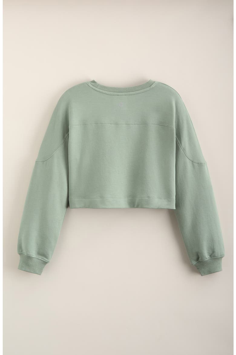 Kids' Step Up Fleece Sweatshirt, Alternate, color, GREEN LILYPAD