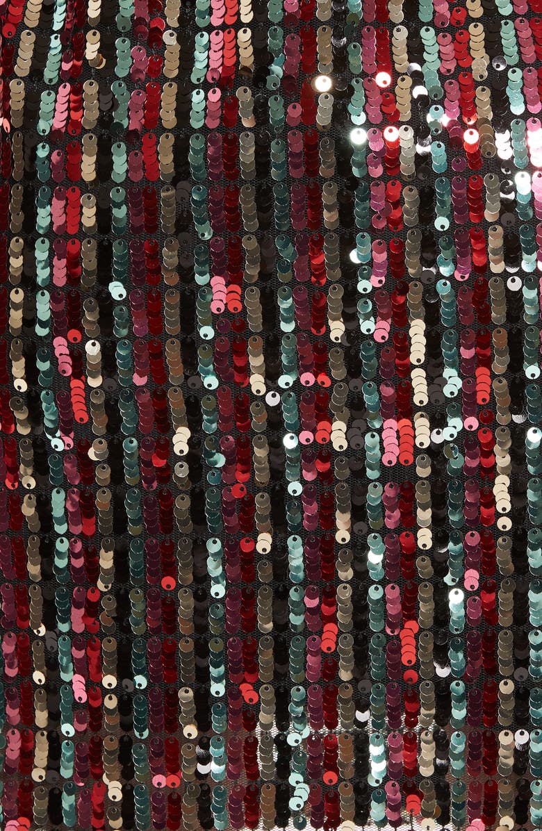 Milly One Shoulder Sequin Dress, Alternate, color, 