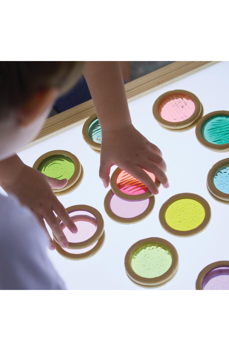 Kaplan Early Learning Company Light and Color Textured Discs, Alternate, color, Multicolored