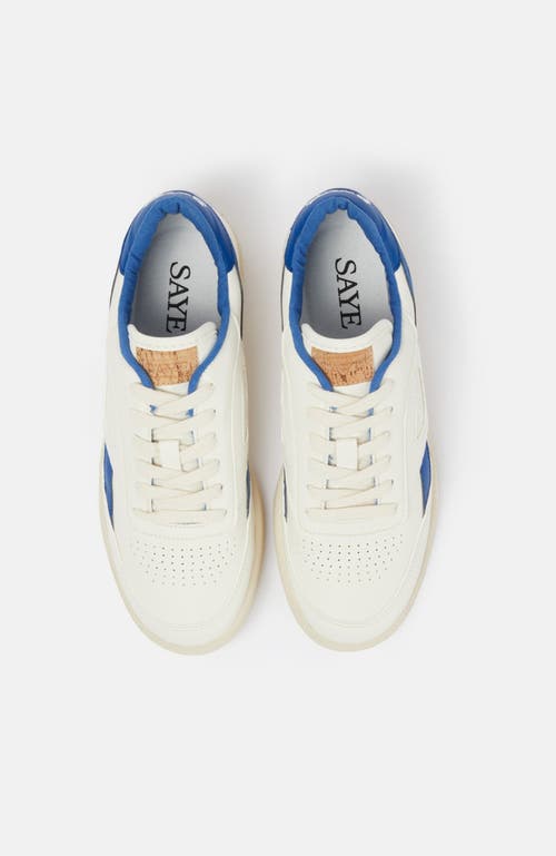 Saye Modelo 89 Leather Sneakers Blue In Navy
