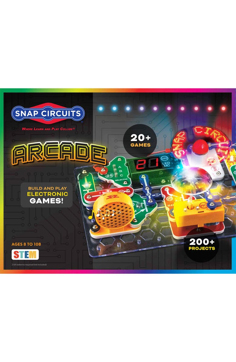 Snap Circuits Arcade Electronics Exploration Kit, Main, color, Multicolored