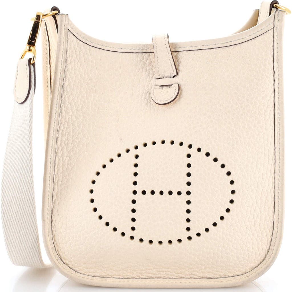 Pre-owned Hermes Hermes Evelyne Bag Gen Iii Clemence Tpm In Neutral