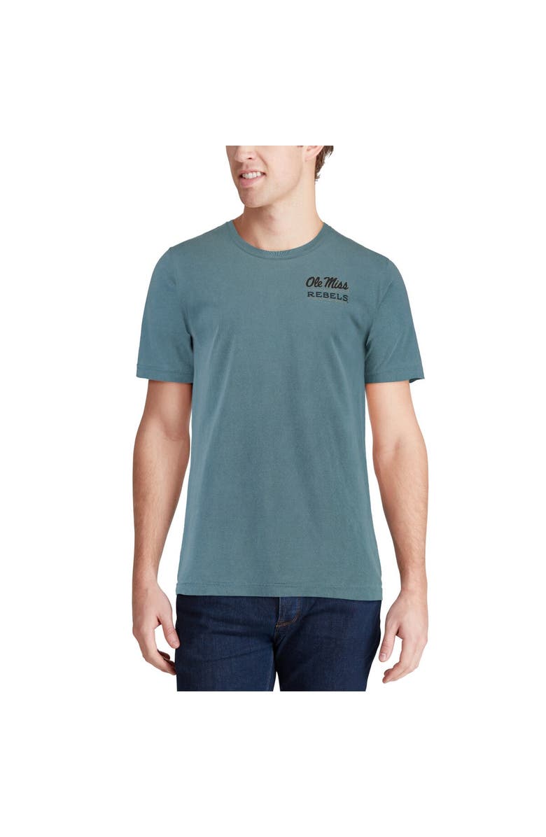IMAGE ONE Men's Blue Ole Miss Rebels State Scenery Comfort Colors T-Shirt, Alternate, color,