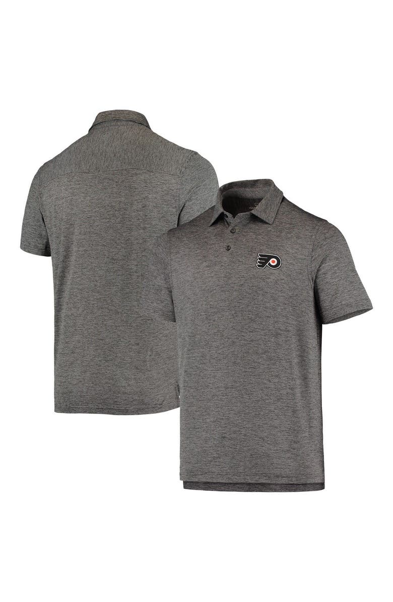 vineyard vines Men's Vineyard Vines Charcoal Philadelphia Flyers Destin Stripe Polo, Main, color,