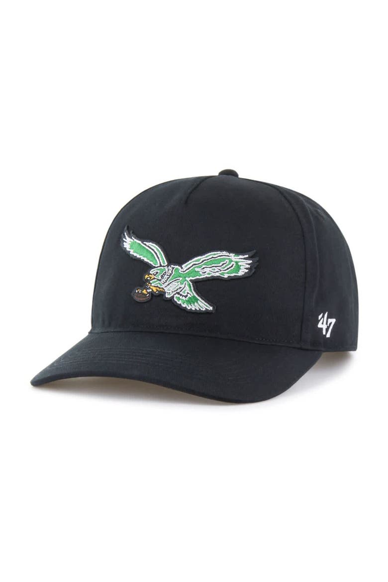 Men's '47  Black Philadelphia Eagles Hitch Adjustable Hat, Main, color, Black