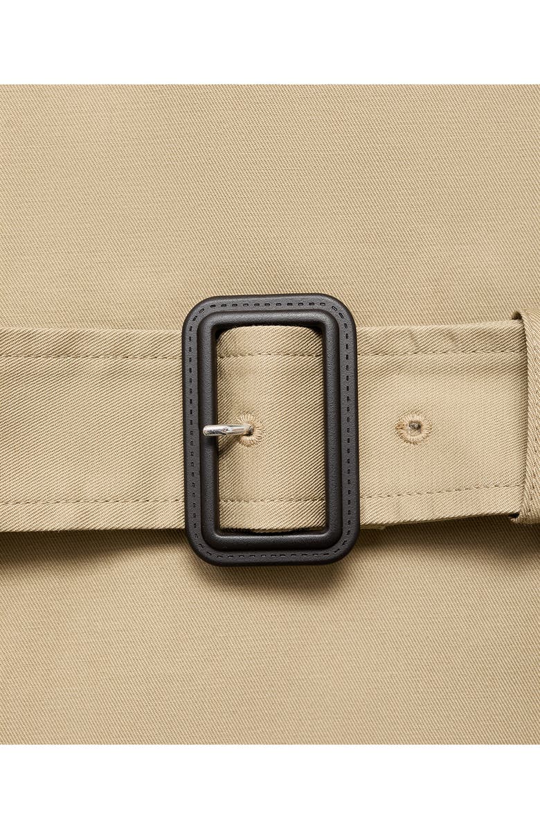 MANGO Classic Belted Trench Coat, Alternate, color, Beige