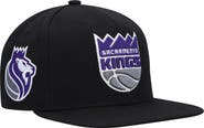 Mitchell & Ness Men's Mitchell & Ness Black Sacramento Kings Side Core 2.0 Snapback Hat