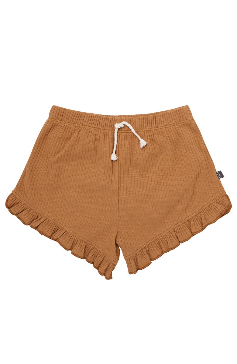 Modern Moments<sup>™</sup> by Gerber Flutter Sleeve Tops and Shorts Set, Alternate, color, Beige Flowers