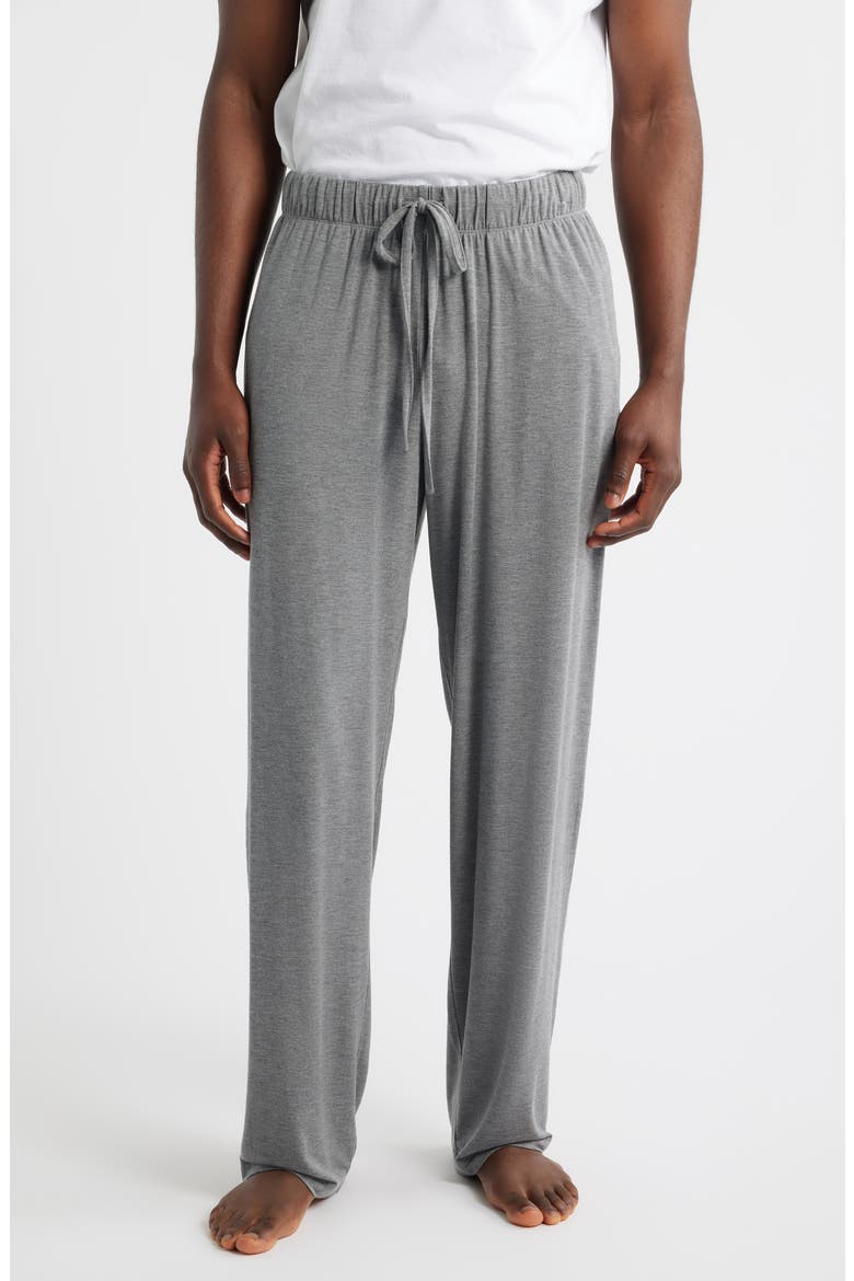 Moonlight Eco Stretch Modal Pajama Pants, Main, color, GREY DARK HEATHER