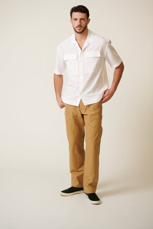 Leisure Lab Palma Button Up In White