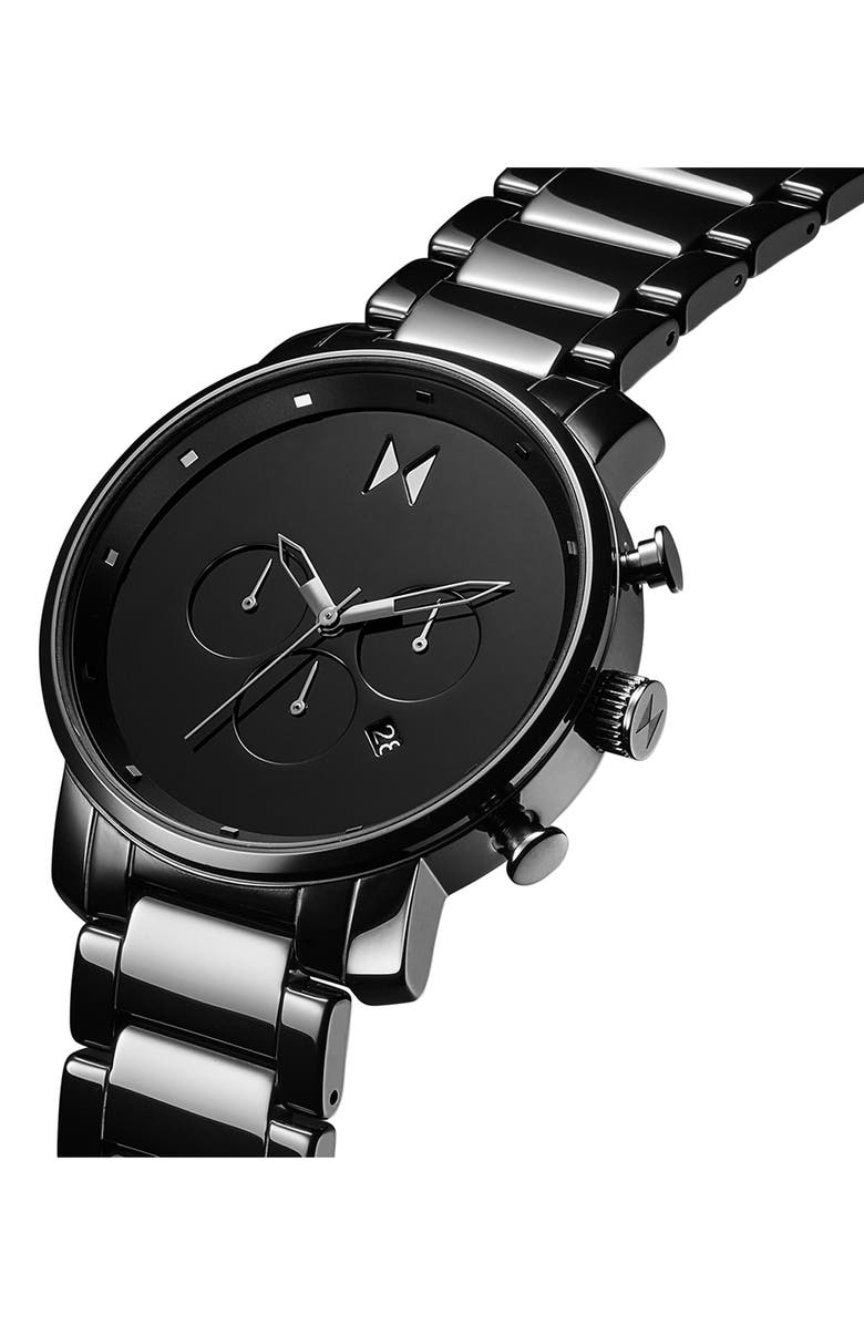 MVMT Chrono Ceramic Bracelet Watch, 45mm, Alternate, color, 