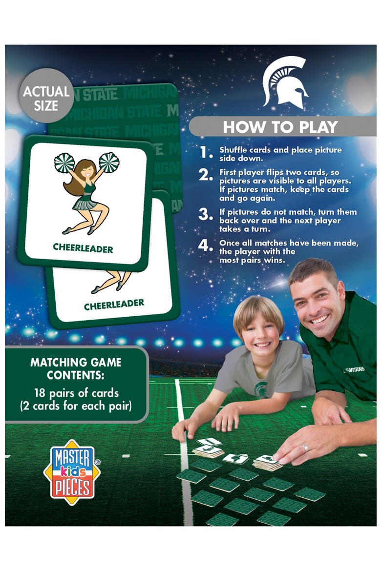 Michigan State Spartans Matching Game, Alternate, color, Multicolor