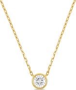 Bony Levy 18K Gold Diamond Bezel Solitaire Pendant Necklace, 0.75ct. (Online Trunk Show)