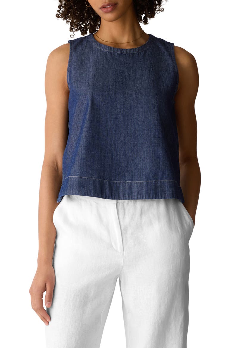 Organic Cotton Shell, Main, color, DARK INDIGO