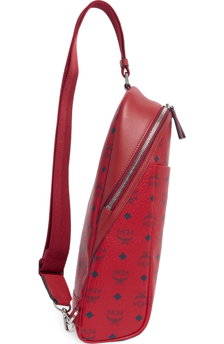 MCM Aren Visetos Sling Bag, Alternate, color,