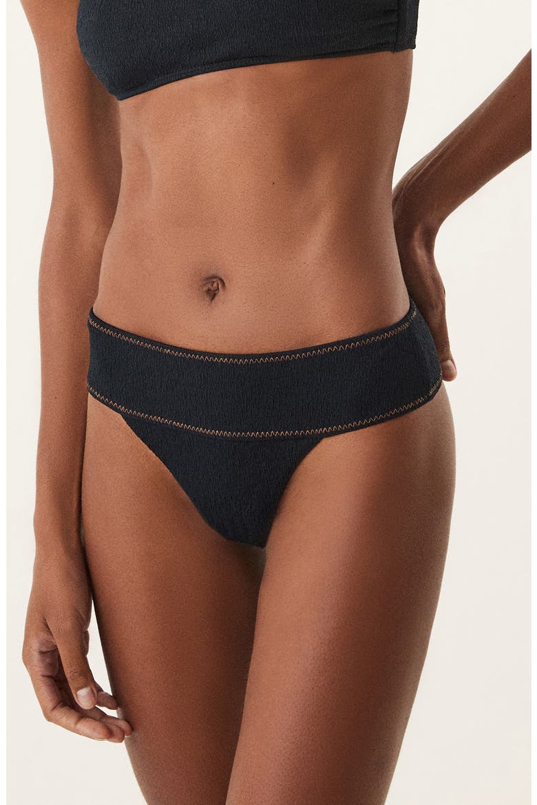 Mia Pala Full Bikini Bottoms, Main, color, BLACK