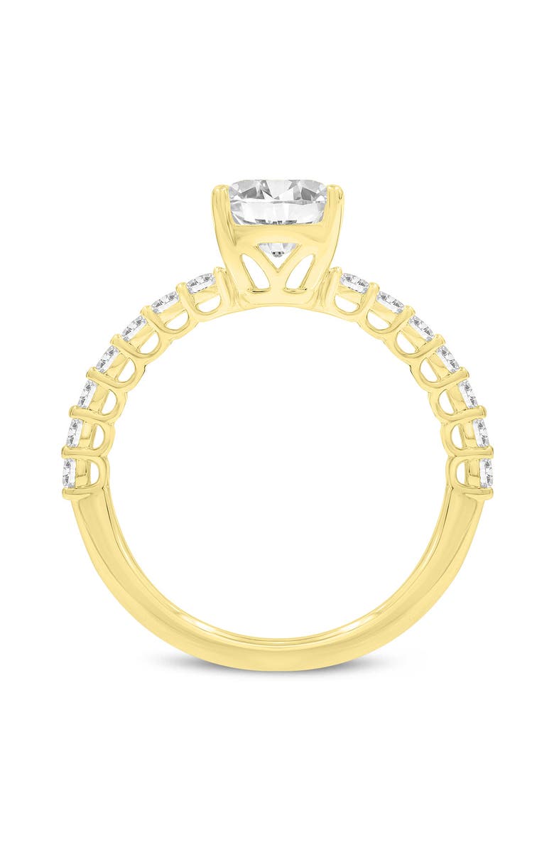 LuvMyJewelry Calista 14K Yellow Gold Emerald Lab Grown Diamond Engagement Ring - 2.41 Ct, Alternate, color, 14K Yellow Gold