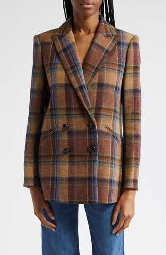 Veronica Beard Oria Plaid Wool Dickey Jacket