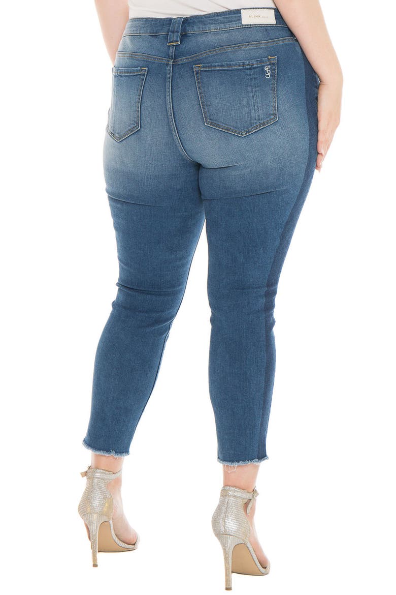 Shadow Mix Frayed Ankle Jeans, Alternate, color, GWEN