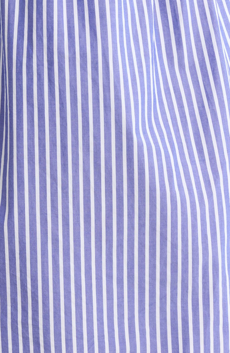 Tommy Bahama Sunlit Stripe Long Sleeve Shirtdress, Alternate, color, Bold Blue