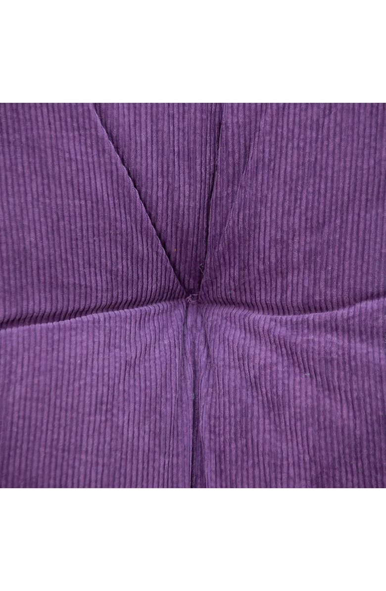 PARKLAND COLLECTION Alena Transitional Purple Floor Pillow, Alternate, color, Purple